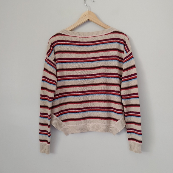 FP Beach Free People Road Trip Knit Pullover Sweater Striped Size XS - Picture 5 of 16